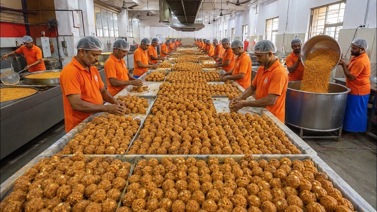 From Flour to Naivedyam Laddus | Mahavir Mandir Mega Kitchen, Patna