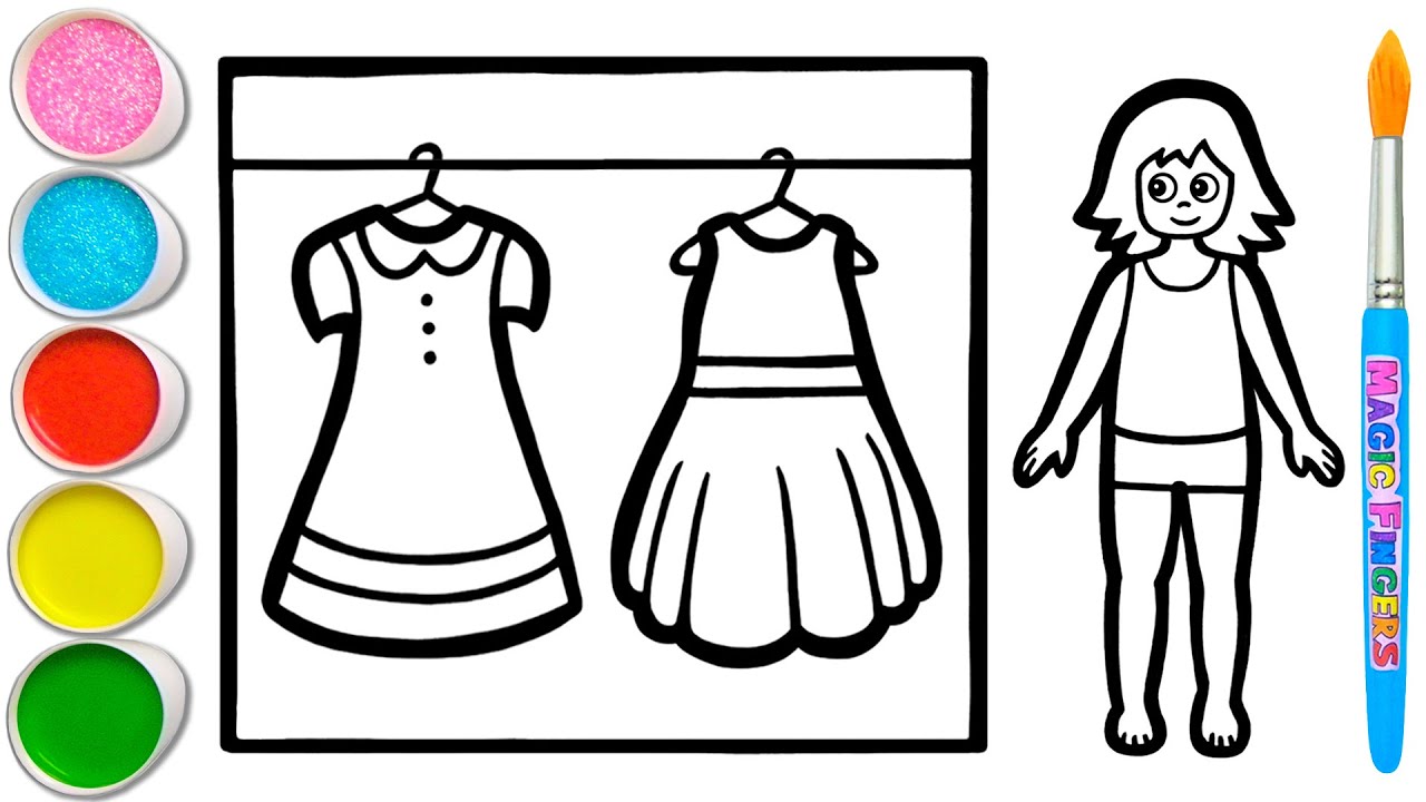 Menggambar dan Mewarnai Lemari Anak | Berdandan Permainan Dengan Tips Seni #151