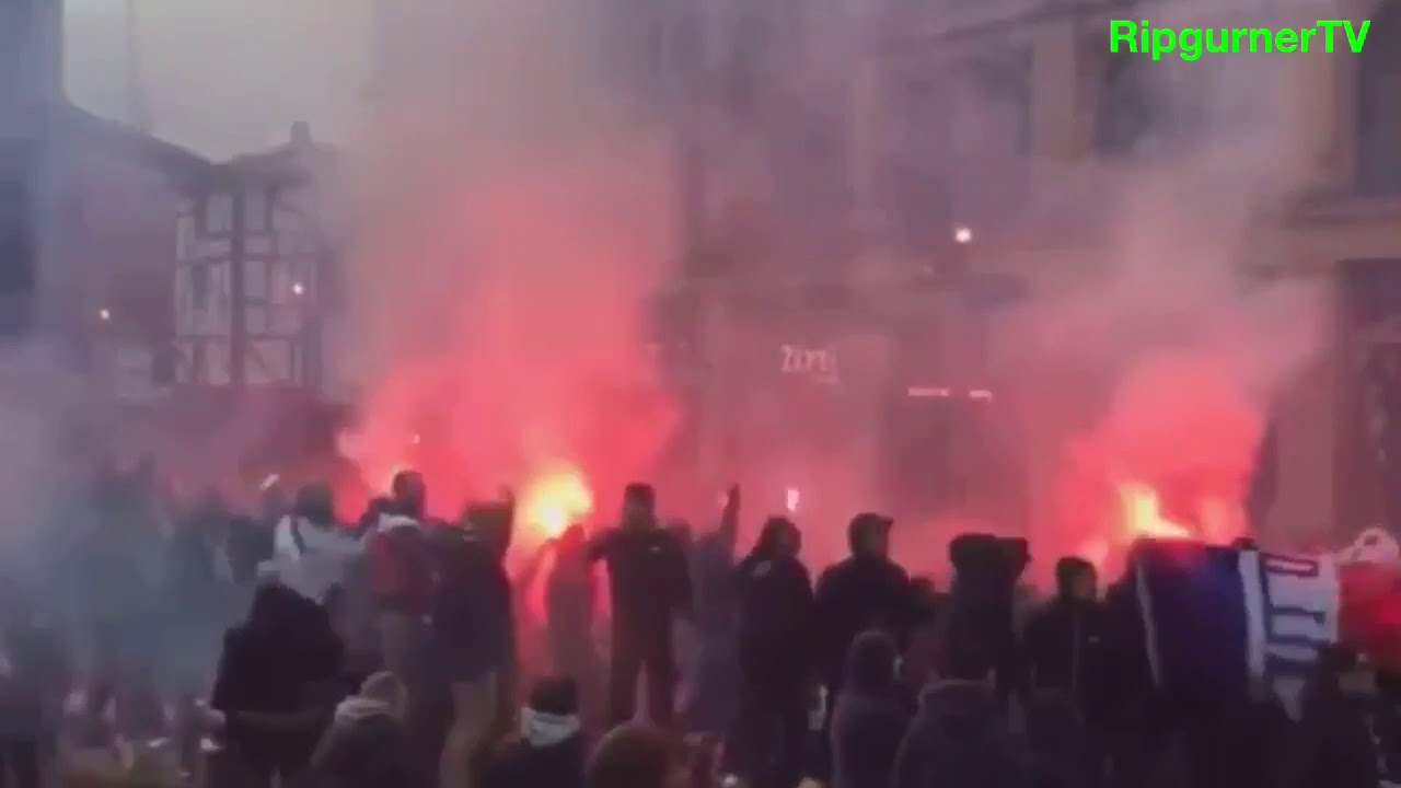 Mufc Vs PSG | Paris Fans in Manchester today and now!! 12/9/19