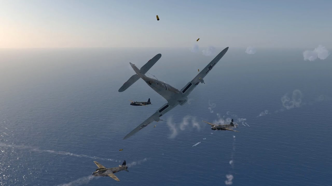 IL-2 Desert Wings | Bf 109 F-4/trop | Interception Vickers Wellington Ia/Trop in Gambut area