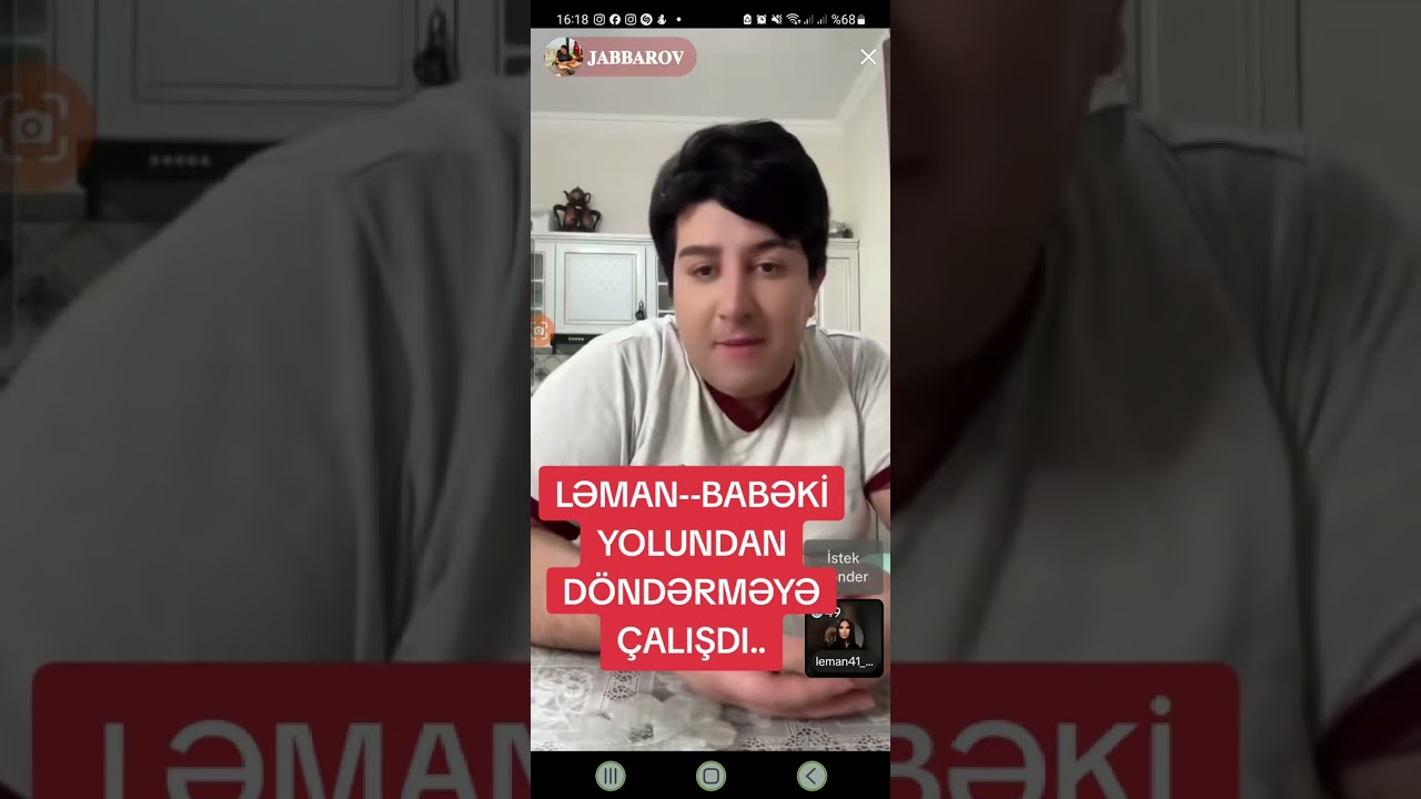 LƏMAN--BABƏKİ YOLUNDAN DÖNDƏRMƏYƏ ÇALIŞDI.. 