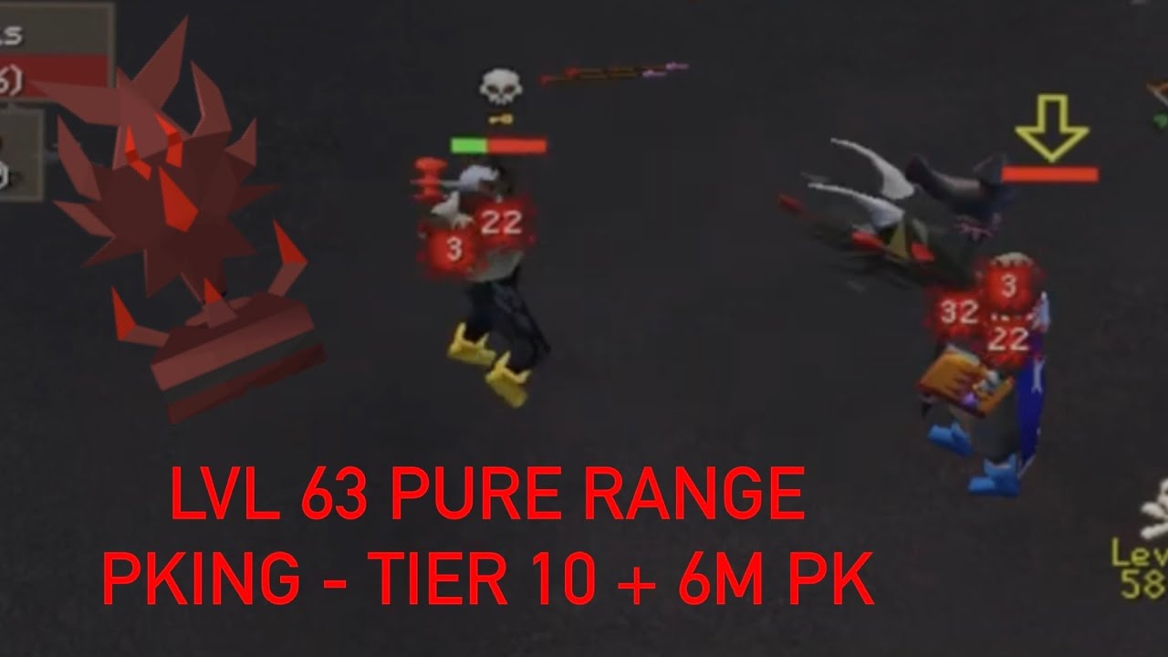 Getting Tier 10 On A Low Lvl Range Pure + 6M PK OSRS