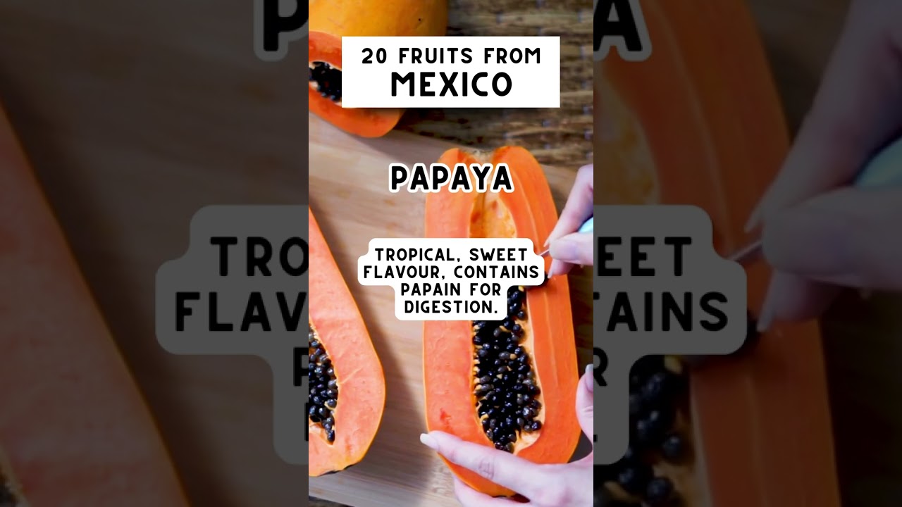 Papaya comes from Mexico
