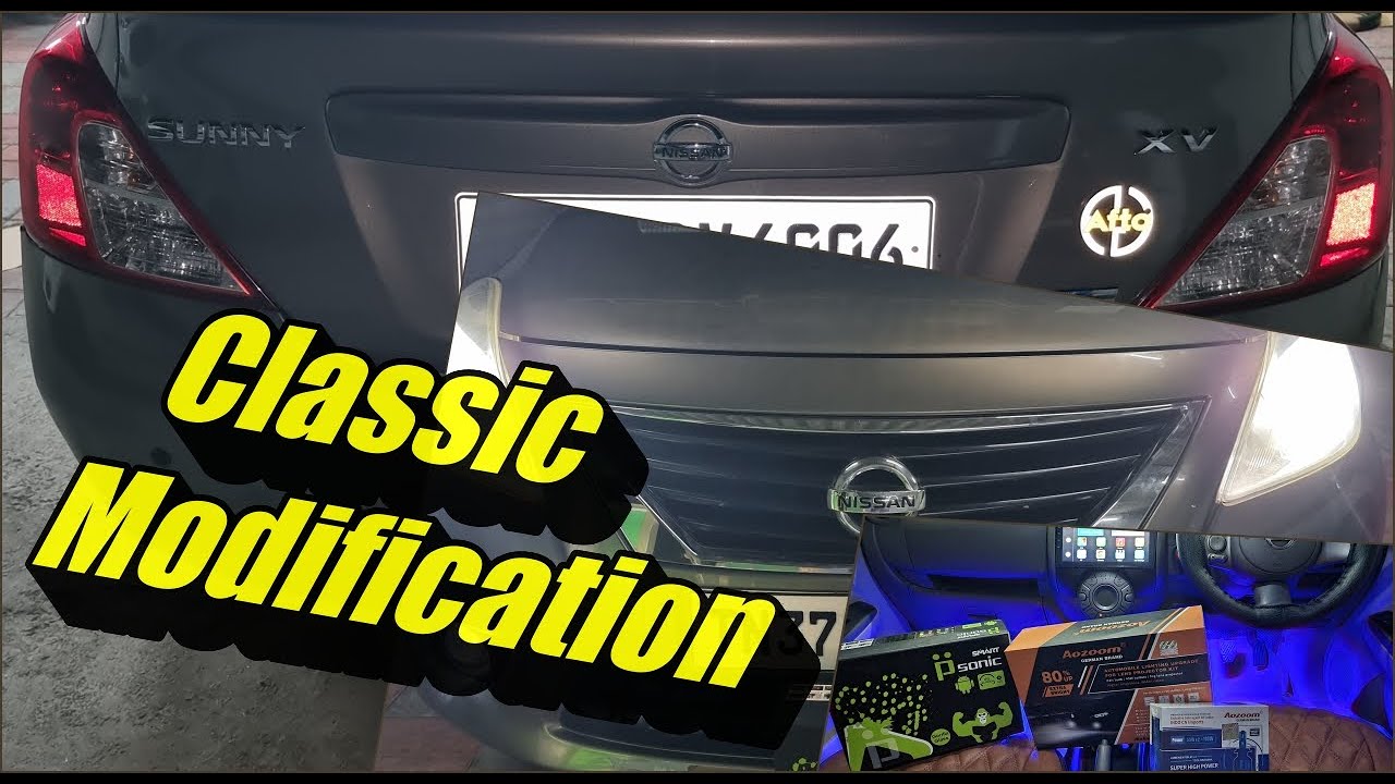 NISSAN SUNNY - AUDIO/SOUND DAMPING/SEAT COVER/ANTIGLARE/LIGHTING - MODIFICATIONS #nissan #sunny