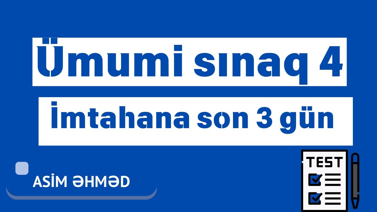 Dövlət Qulluğu (Qanunvericilik) || Ümumi sınaq #4 || Imtahana son 3 gün