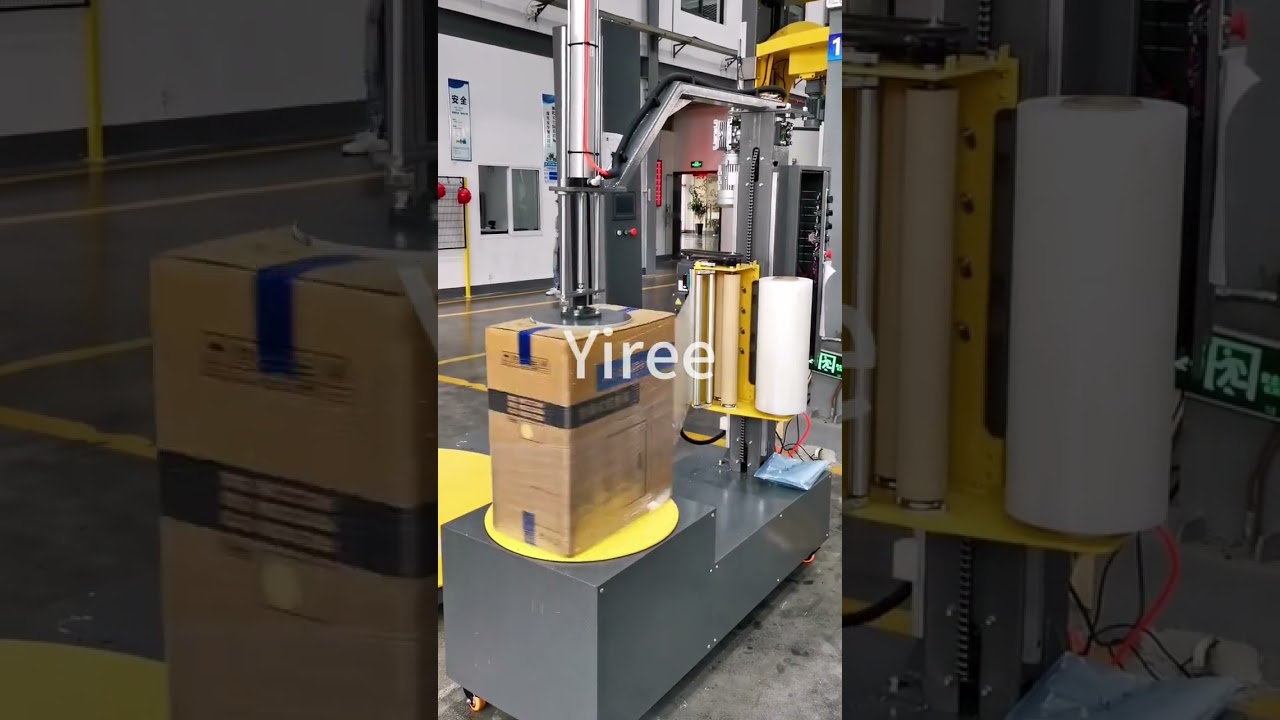 Automatic stretch film wrapping machine#packing #shorts #foryou #stretching #stretchfilm