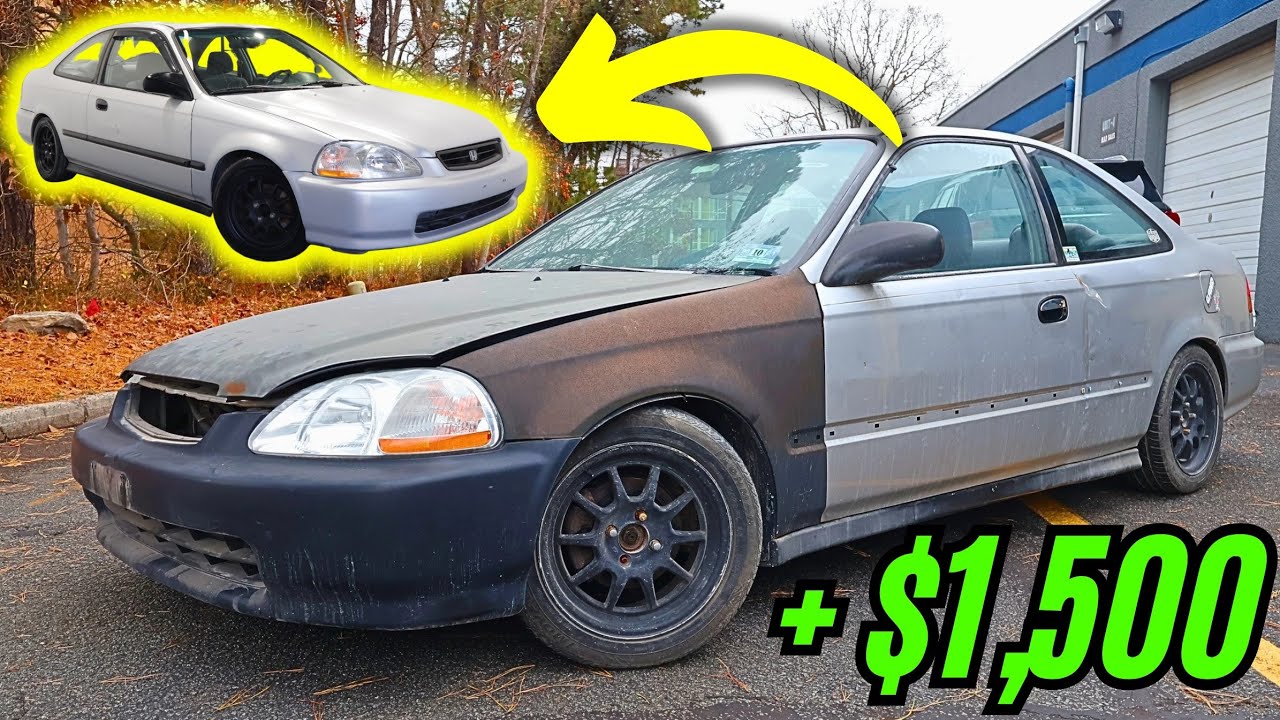 How I Flipped A Civic For $1,000+ Profit! | Trade/Flip to Dream Car | EP 2!