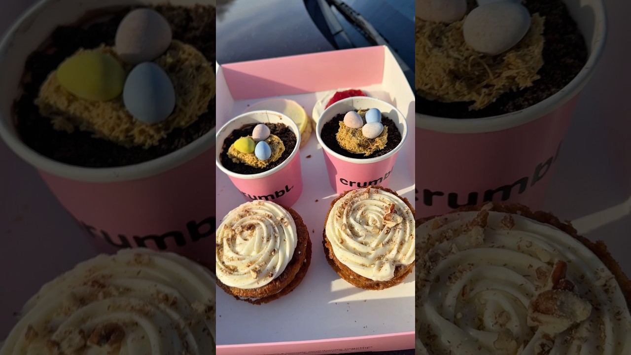 Печенье Crumbl на этой неделе! Новинка: кекс Dubai Nest Dirt Cake Cup! #crumblcookies #easter #co...