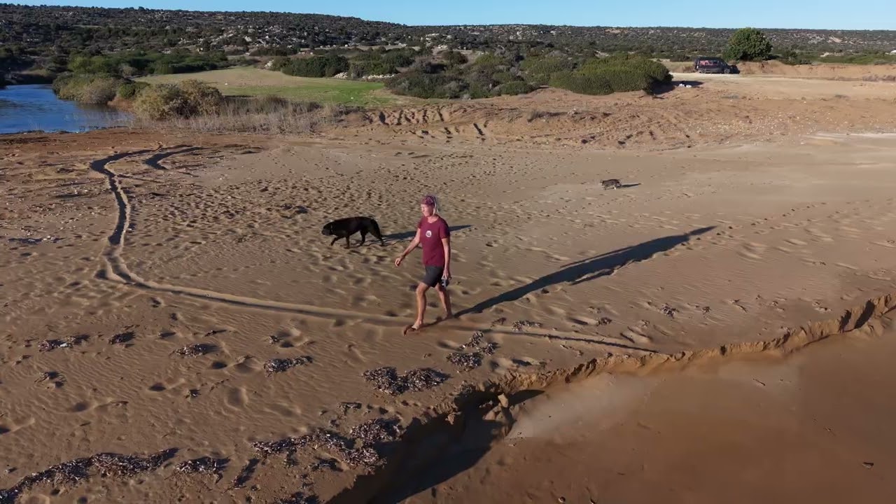 At a lonely beach in Cyprus 