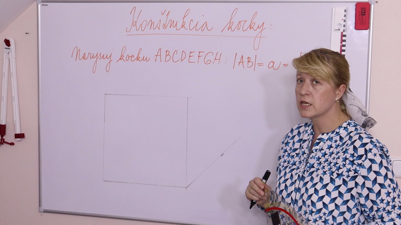 Matematika - konštrukcia kocky.