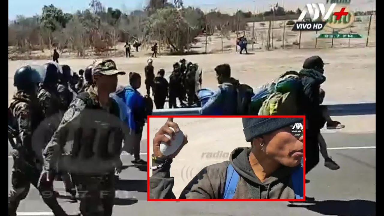 Tacna: Disparos, bombas lacrimógenas y caos en la frontera por los migrantes