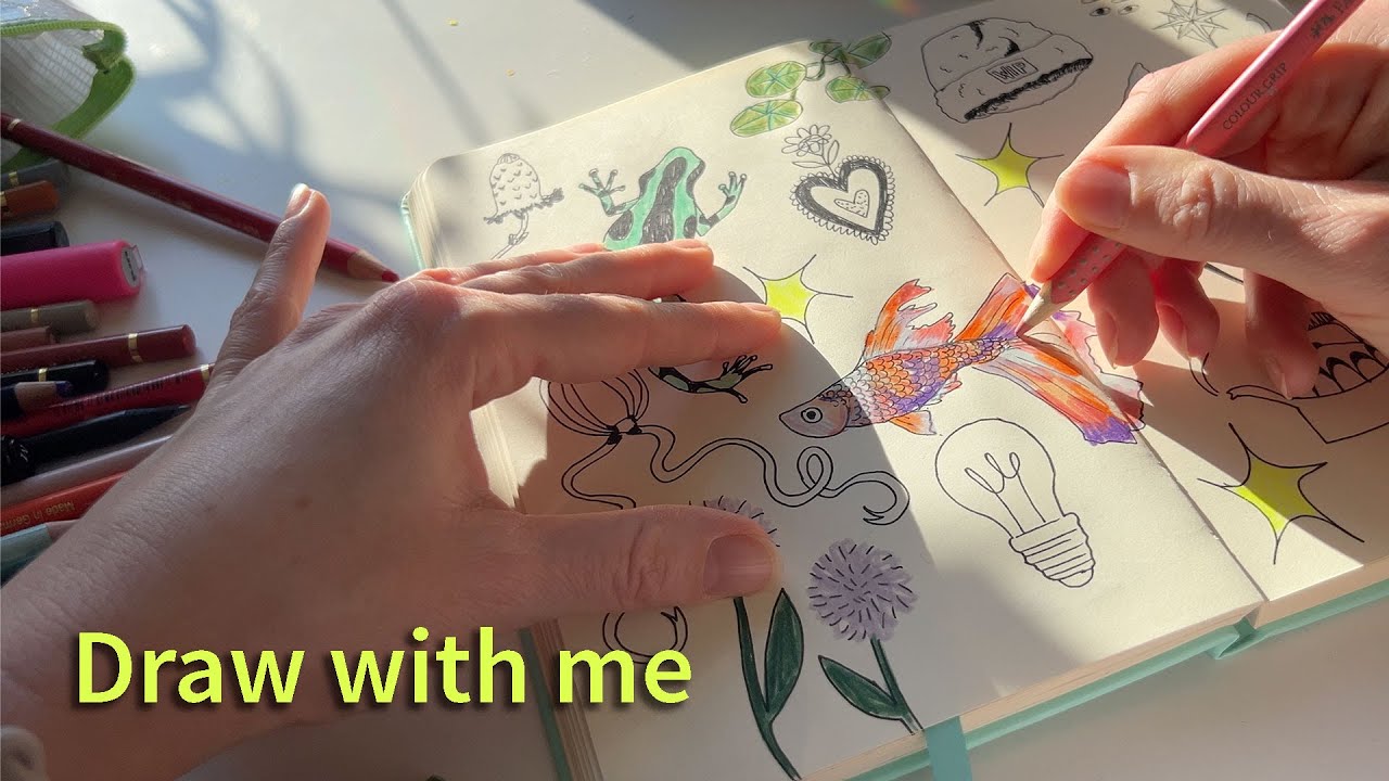 if you want to paint, you have to start drawing | relaxing sketchbook session  ✏️⋆˚꩜｡