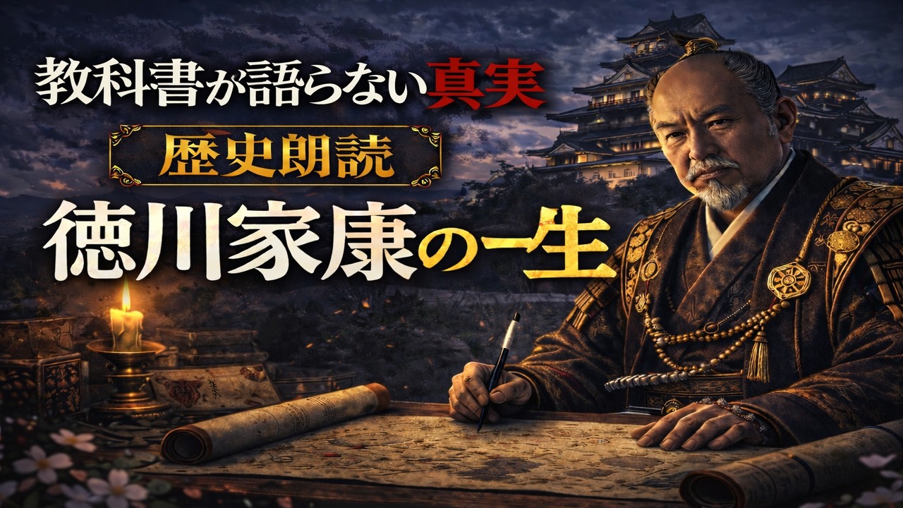 【教科書×考察   朗読シリーズ】徳川家康の一生｜忍耐の将軍か、260年を設計した支配者か『眠れなくなるほど面白い戦国ミステリー』