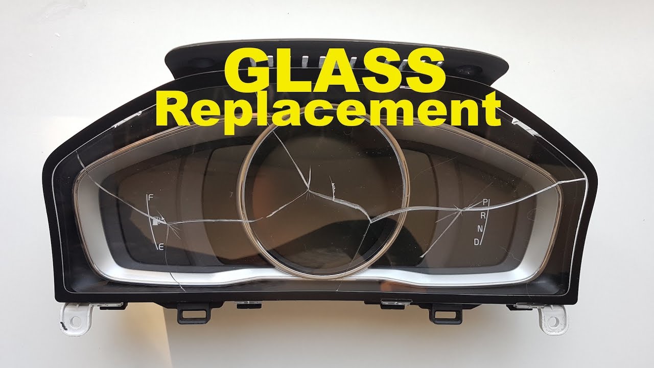 Instrument cluster glass replacement on Volvo.