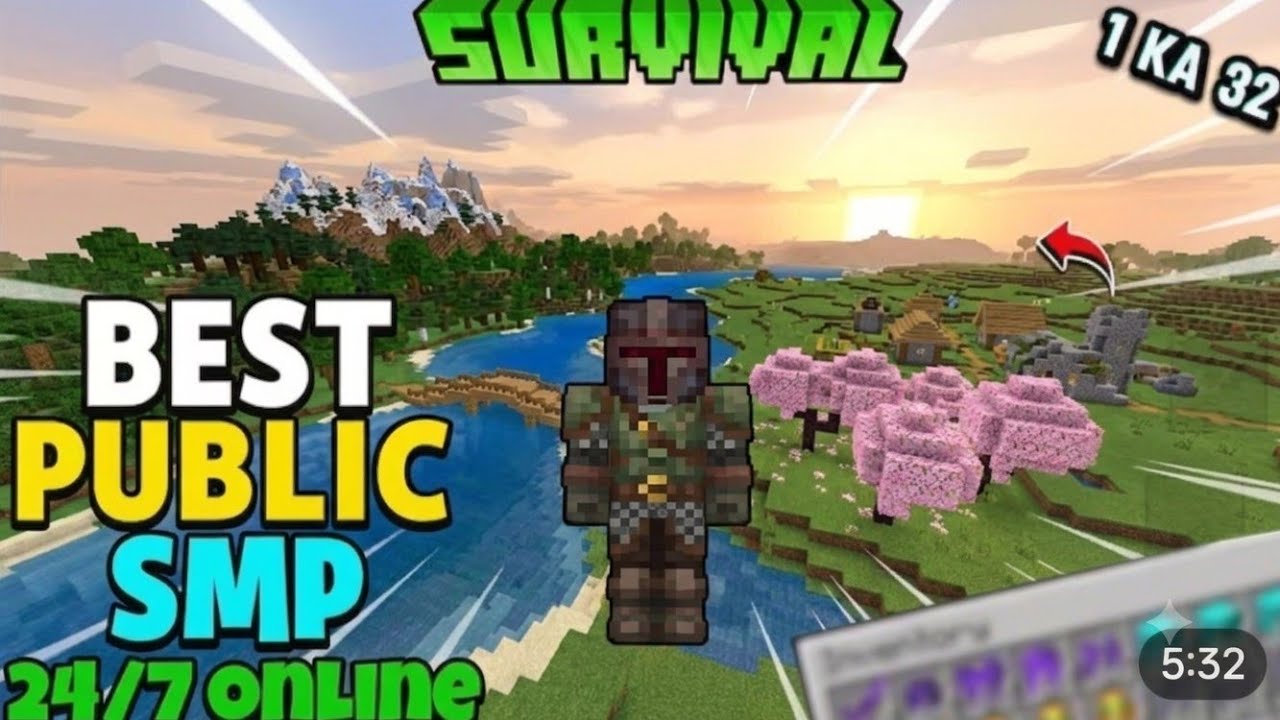 Best minecraft public smp 24/7 |My New Minecraft Public SMP💥 #publicsmp 