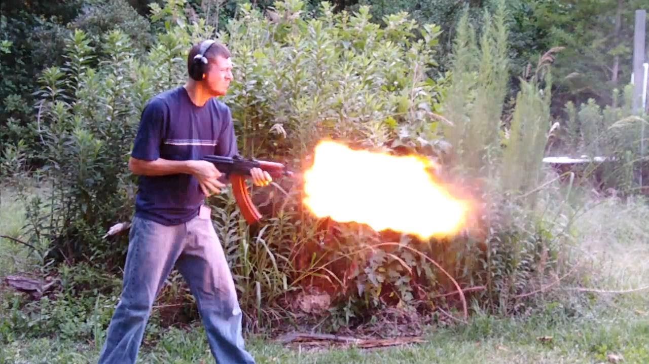 AKS-74u Muzzle Flash (5.45x39mm)