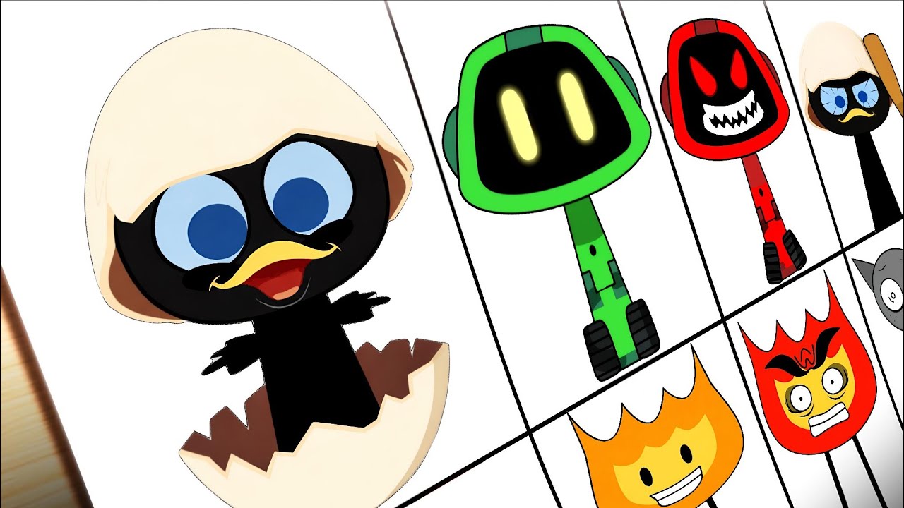 Drawing My Sprunki OC- Boogie Bot (from Poppy Playtime) | Incredibox Sprunki 