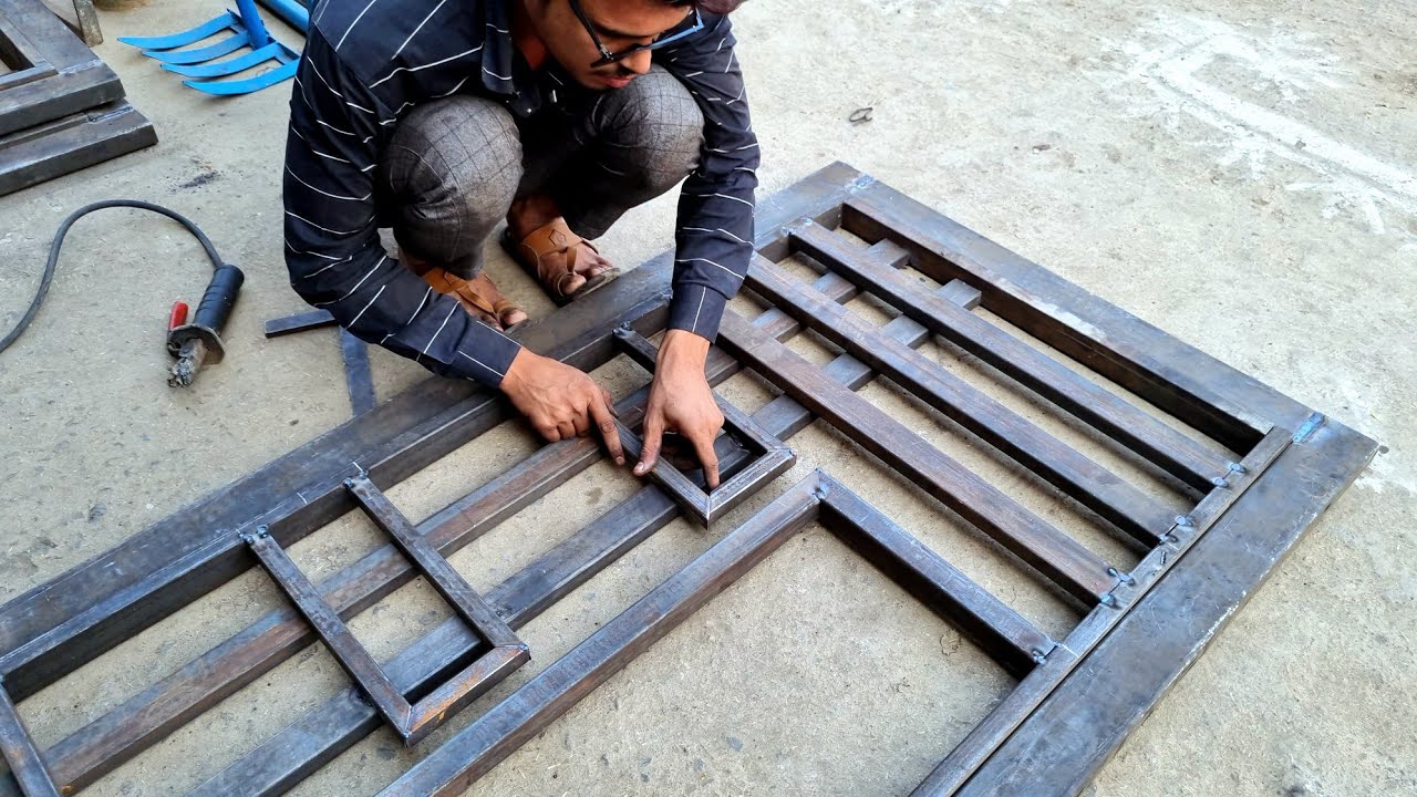 how to make iron gate design for home | sliding iron gate design in india