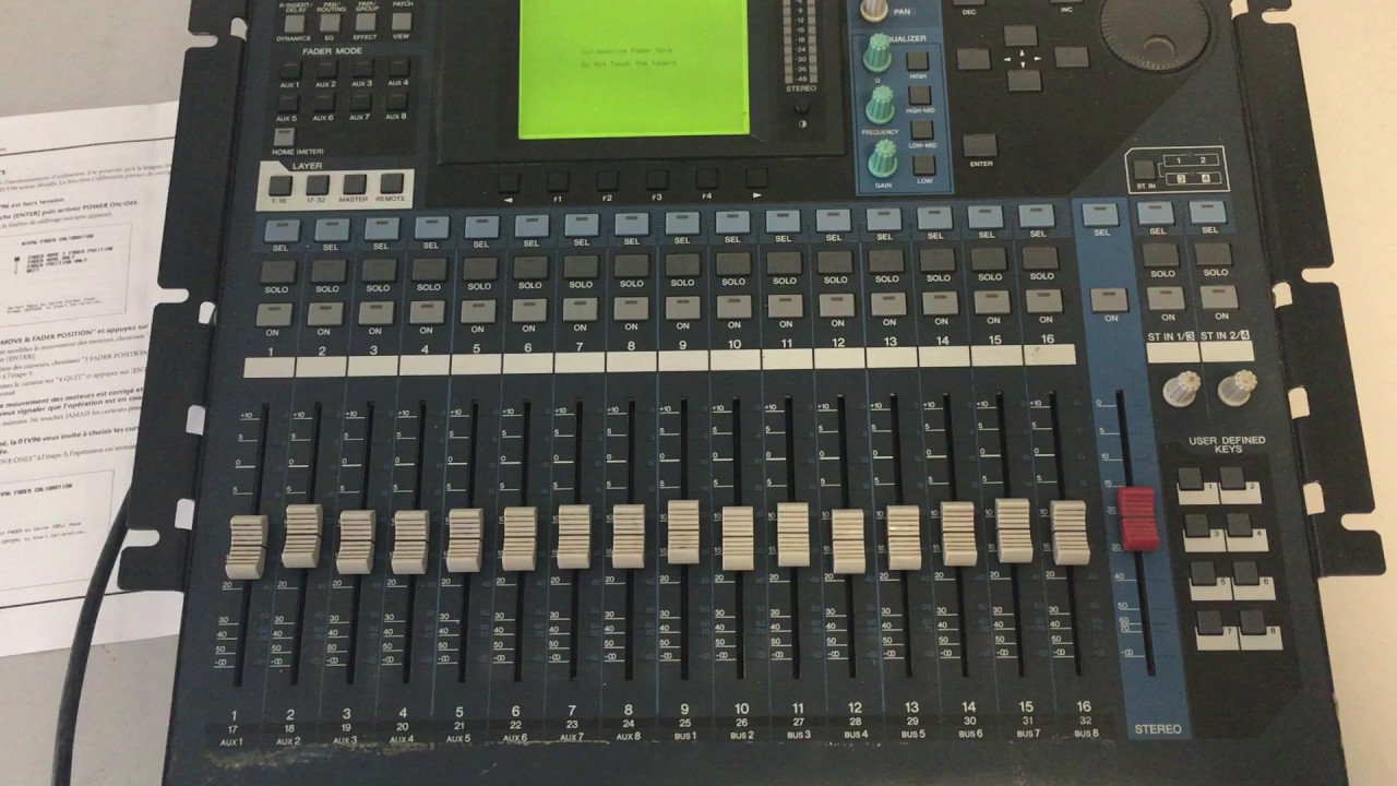 Calibration Yamaha 01V96