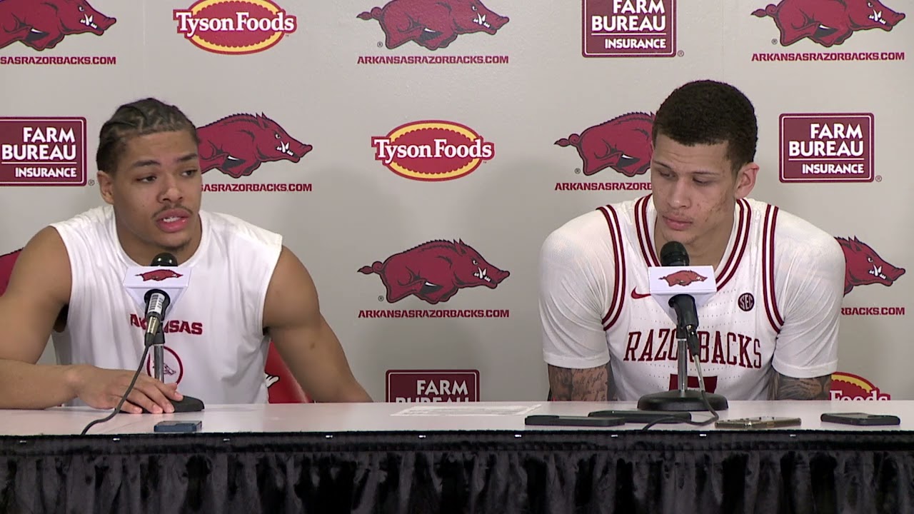 Darius Acuff, Trevon Brazile press conference: Arkansas 86, Tennessee 75