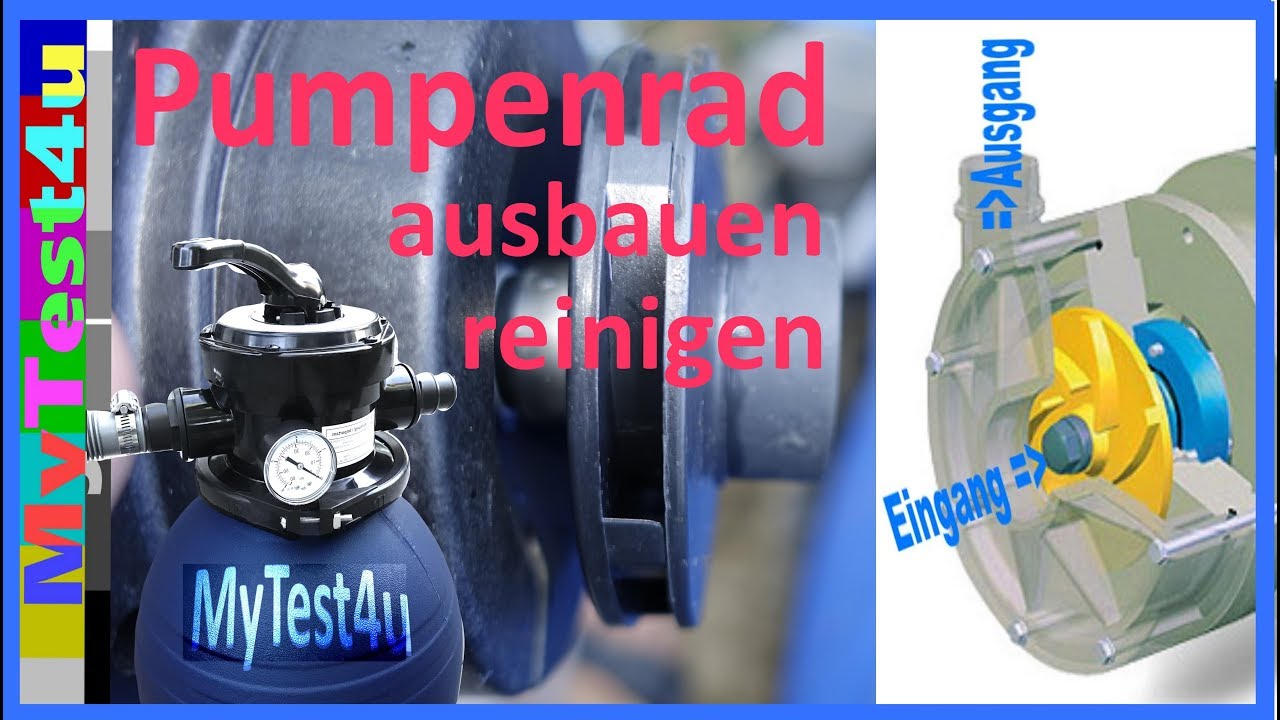 Sandfilter verstopft - Pumpenrad reinigen (T.I.P. SPF 180)