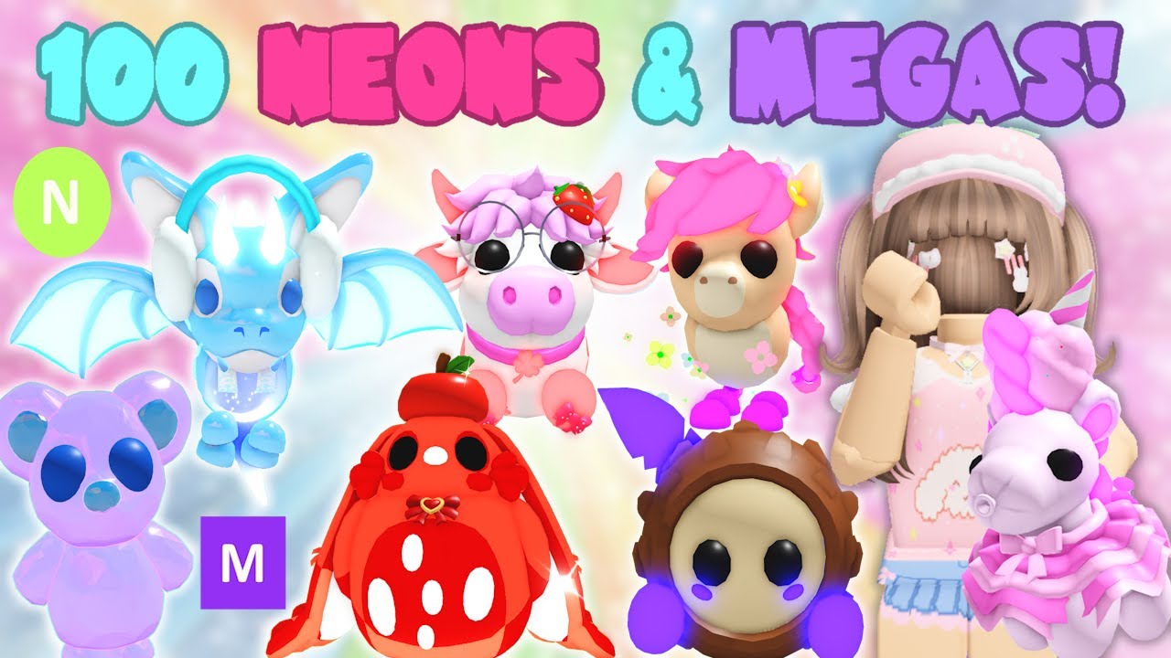100 NEONS & MEGA | Expanding My Inventory | Roblox Adopt Me | Riivv3r