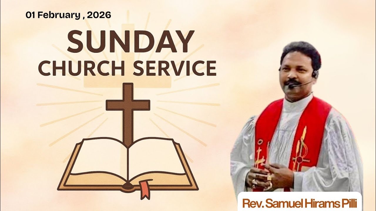 Rev. Samuel Hirams Pilli | Good Shepherd Lutheran Church Sunday Service LIVE | 01/02/2026