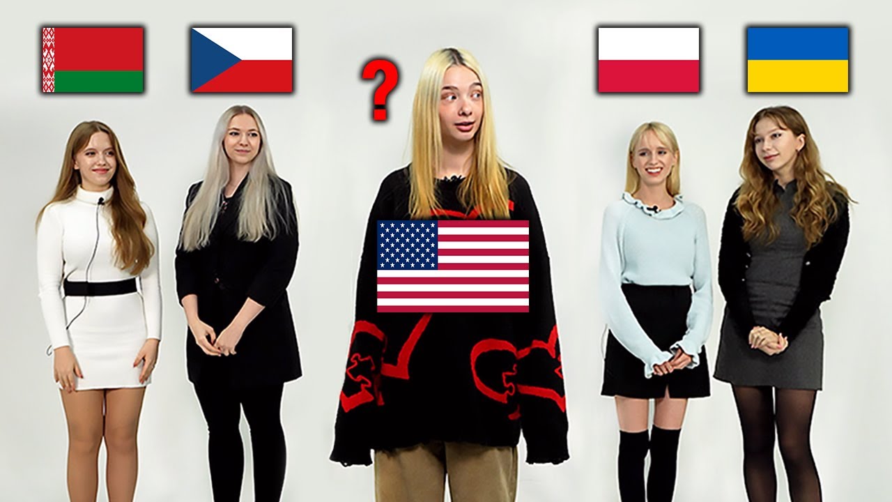 American Guess 4 Slavic Languages Speaking Countries!!(Belarus, Czech Republic, Poland, Ukraine)