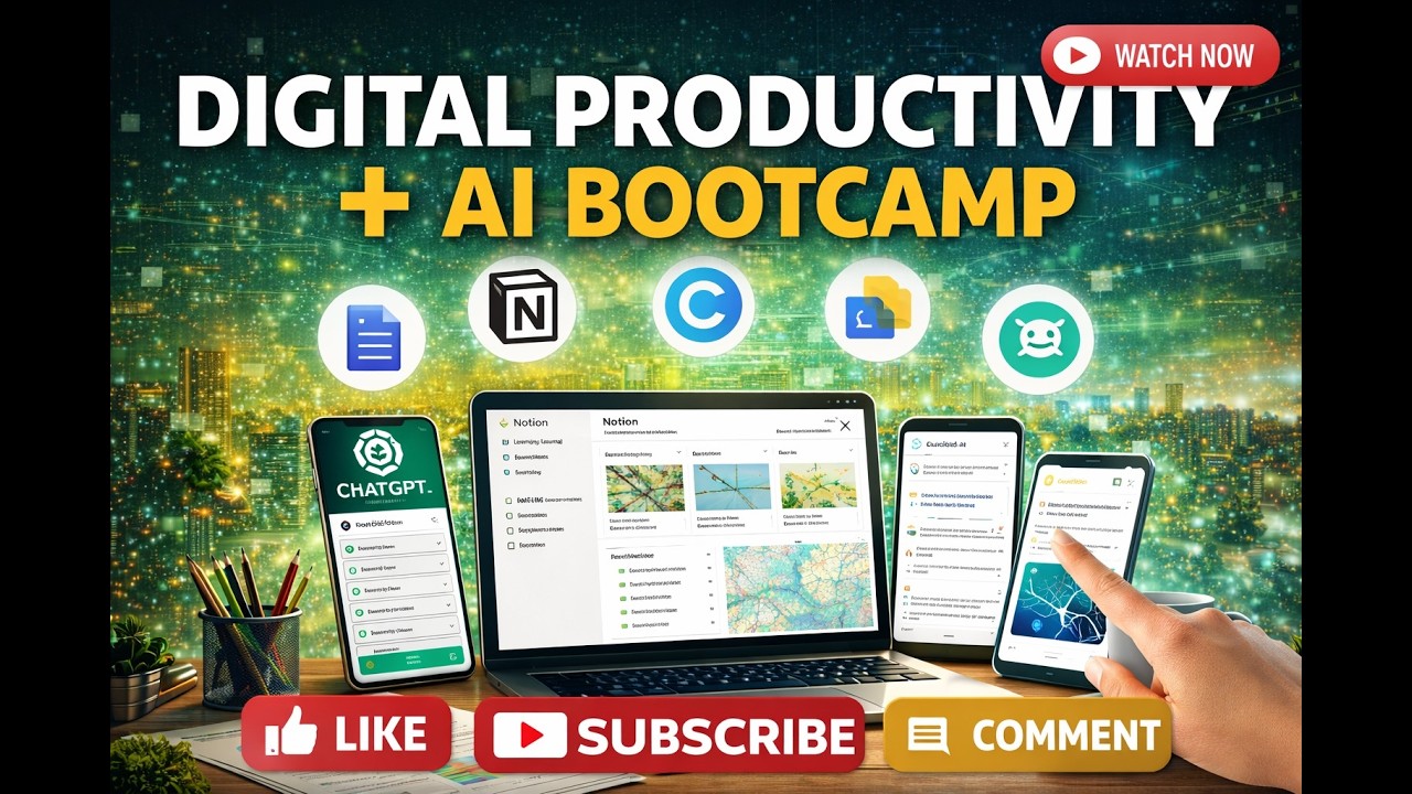 Digital Productivity + AI Bootcamp for GIS & Urban Development Professionals and Beginners