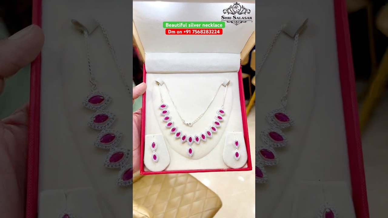 Beautiful silver necklace🥰 cod all India available #viralshort #tranding #fashion #jewellery #trend