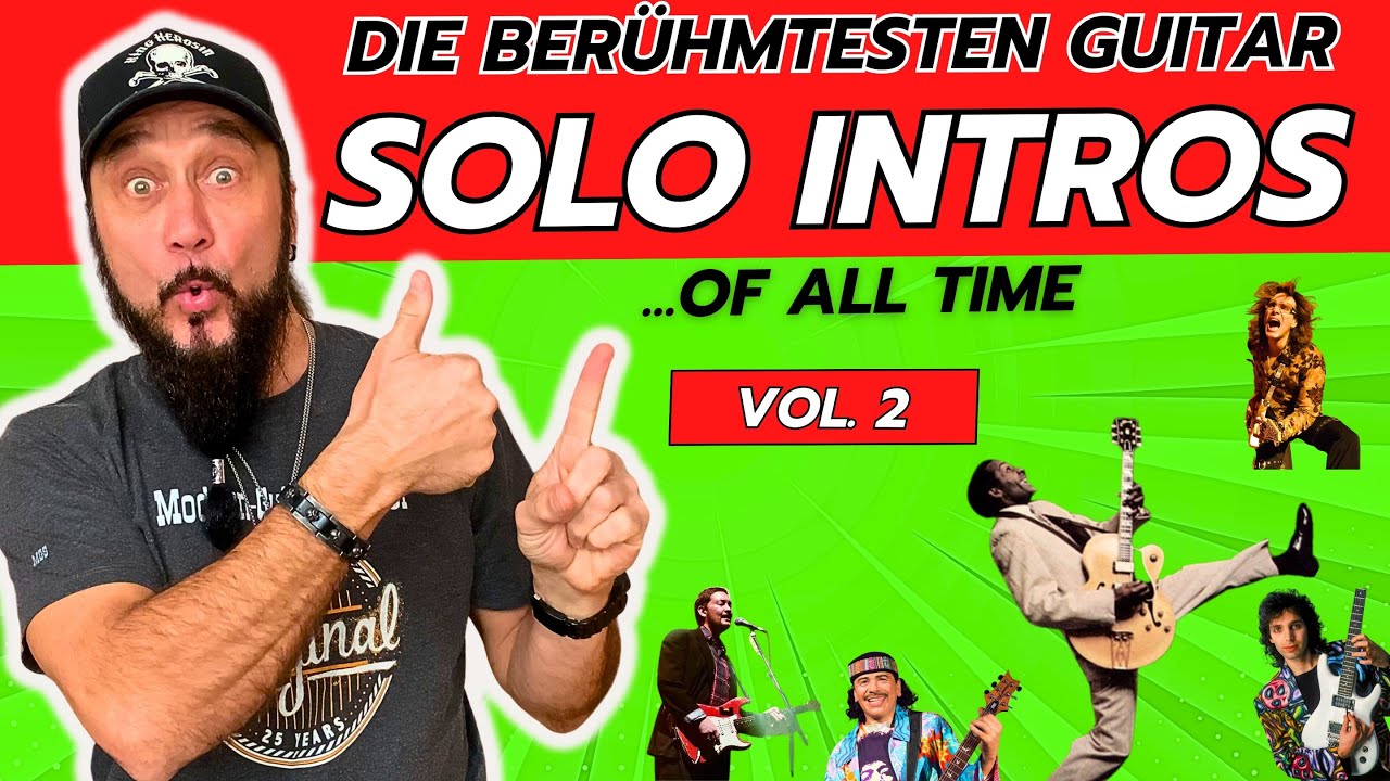 5 Berühmte Gitarren SOLO INTROS....verständlich erklärt, incl. Tabs !