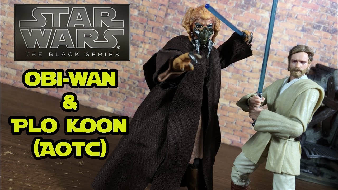 Star Wars Black Series OBI-WAN KENOBI (Jedi Knight) & PLO KOON | Action Figure Review