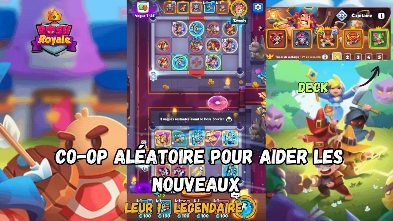 Rush Royale | Co-op aléatoire pour aider les nouveaux à obtenir leur 1ʳᵉ légendaire 💙