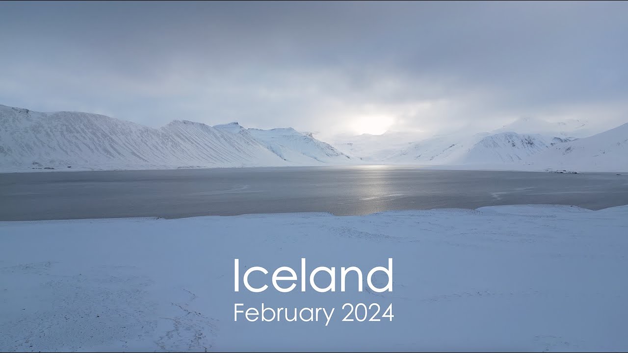 Iceland in winter I A romantic flyover of the fjords and the South l 4K Cinematic