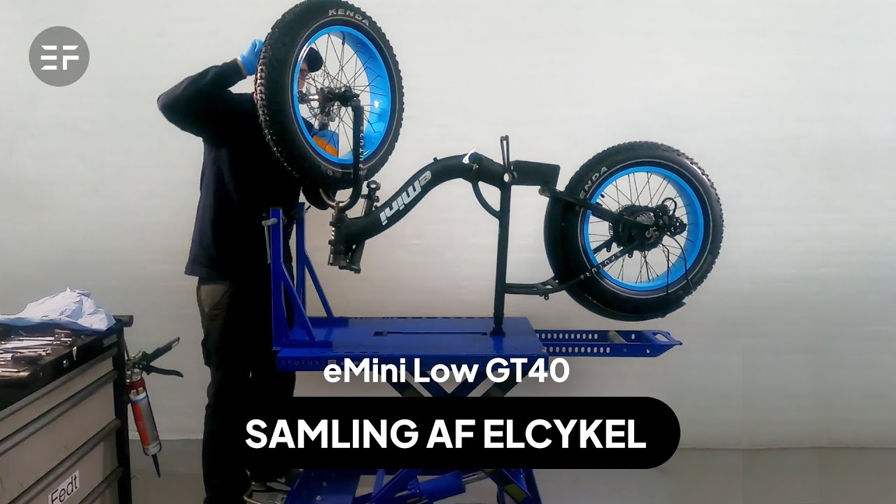 Samling af elcykel fra EFUTURE - eMini Low GT40
