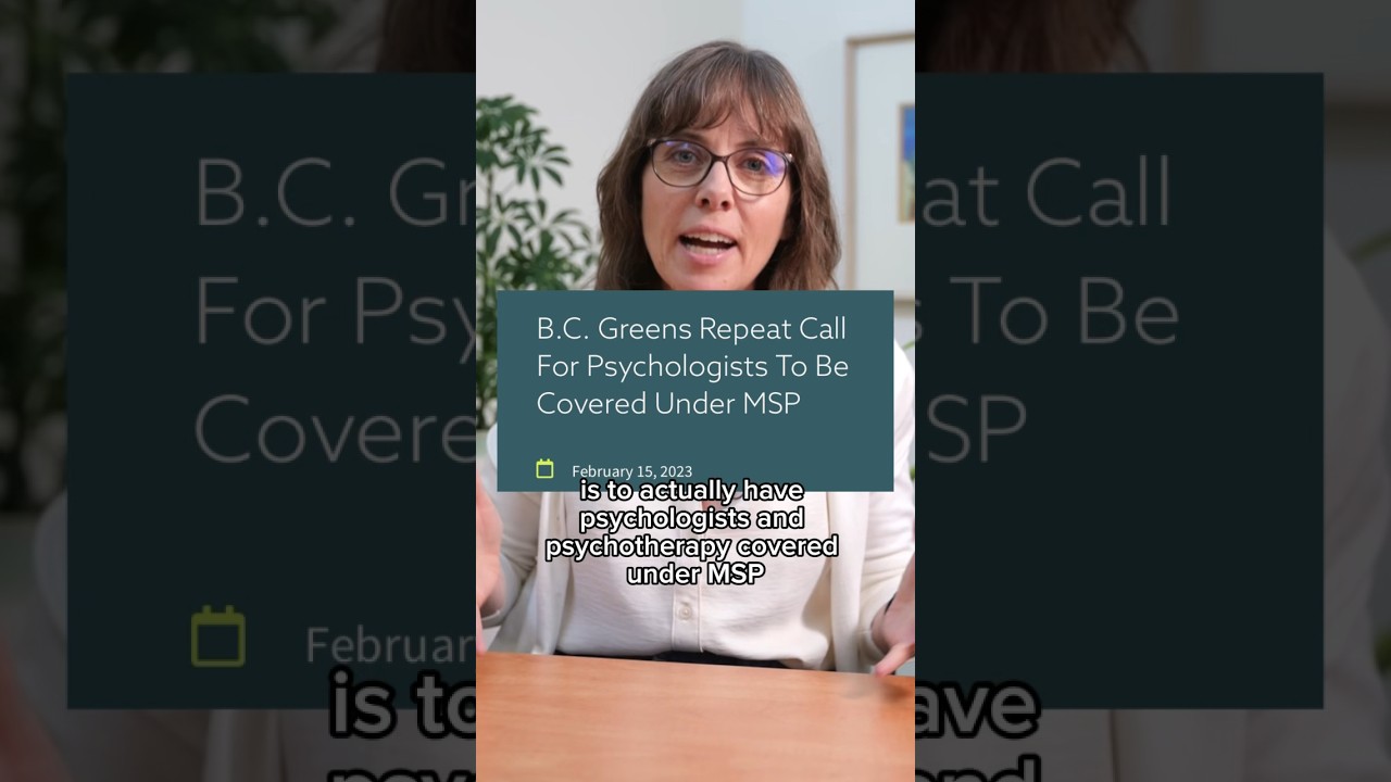 Improving access to mental healthcare in BC. #bcpoli
