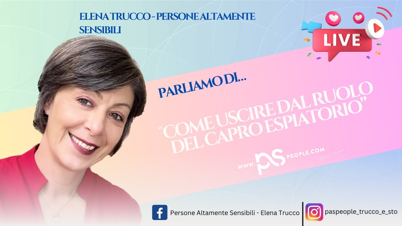 Come uscire dal ruolo del capro espiatorio