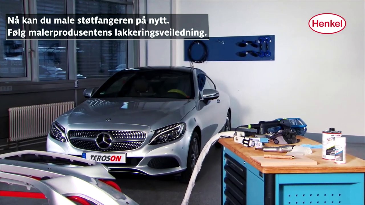 Plastreparasjon på støtfanger