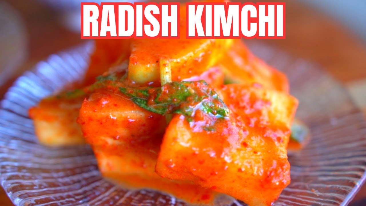Korean Radish Kimchi: CRUNCHY & Highly ADDICTIVE! SMALL BATCH RECIPE Kkakdugi (깍두기) 🌱 #kimchi