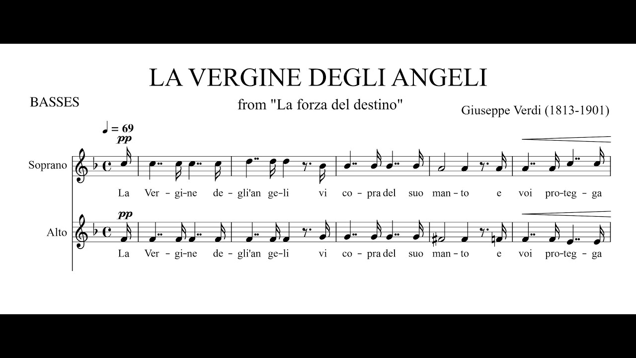 PARTITION - LA VERGINE DEGLI ANGELI  -  ALTOS