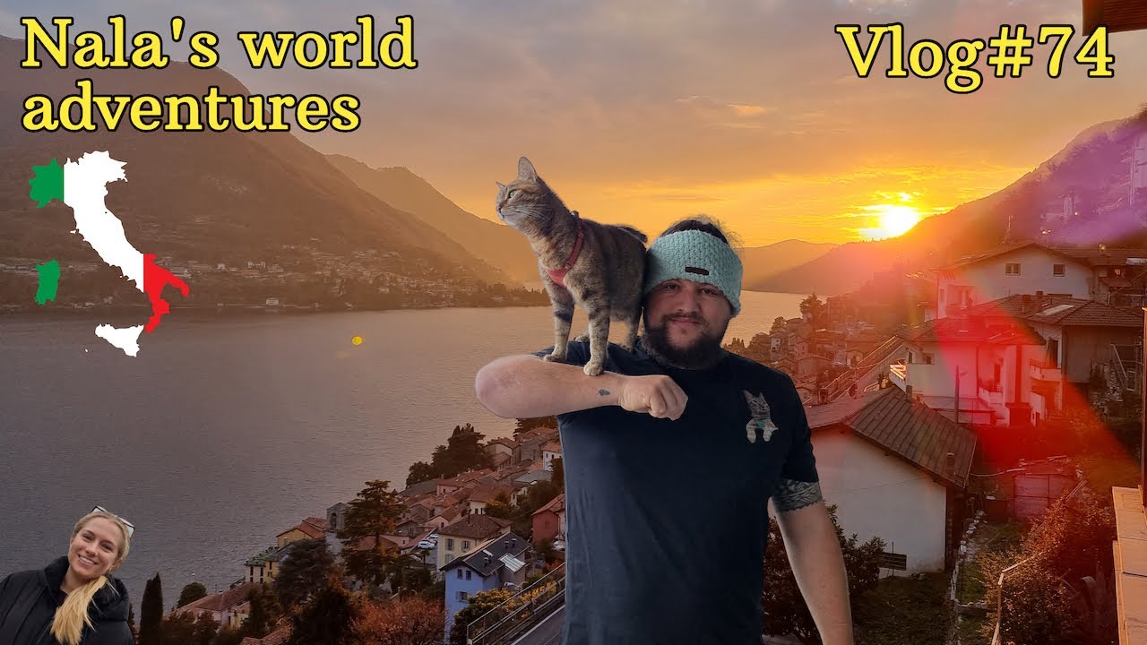 Nala cat exploring ITALY - Lake Como 😻❤️ VLOG #74