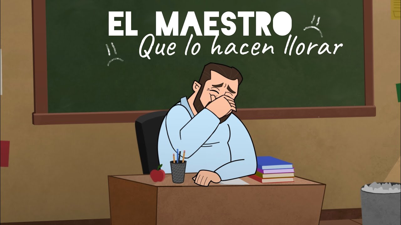 El maestro que lo hacen llorar 👨‍🏫 | Lechitoons 