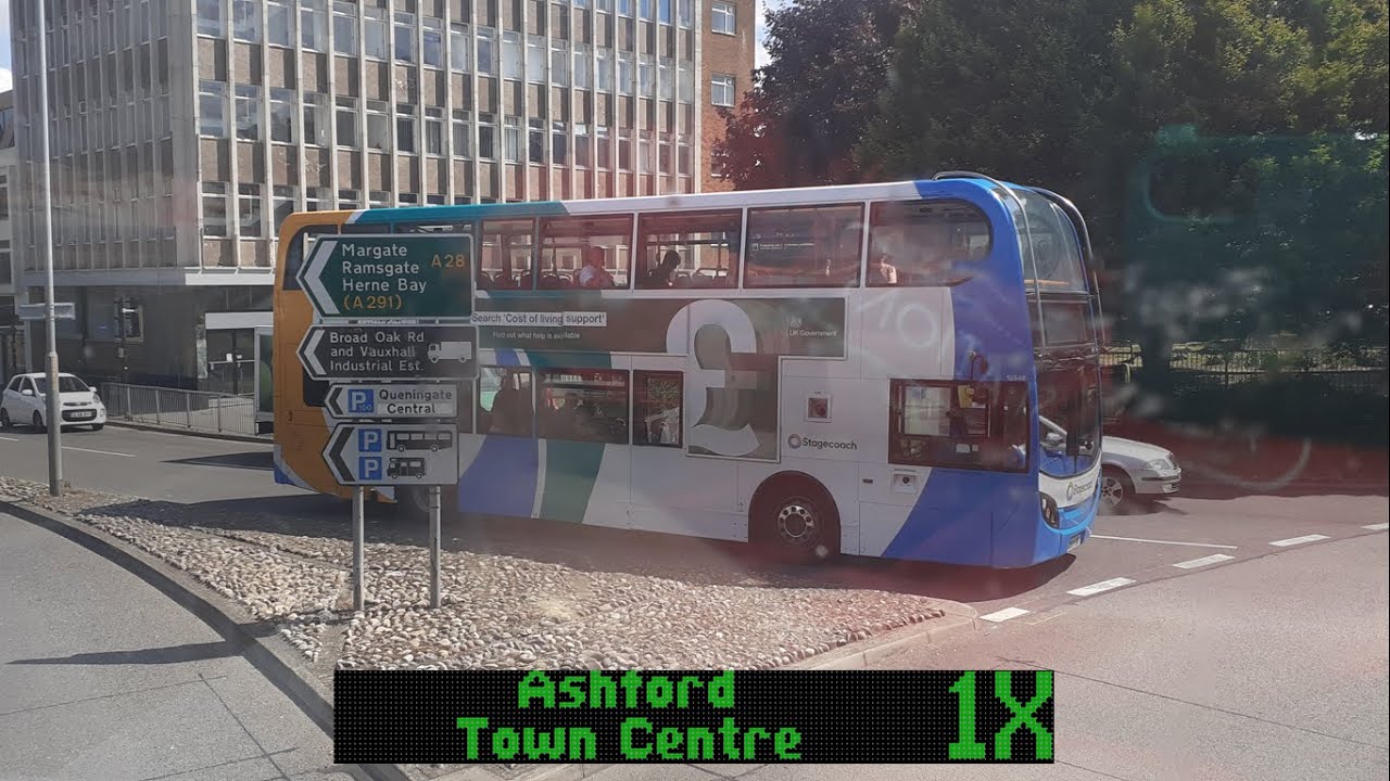 *DIVERSION* Route 1X: Canterbury to Ashford - Stagecoach South East
