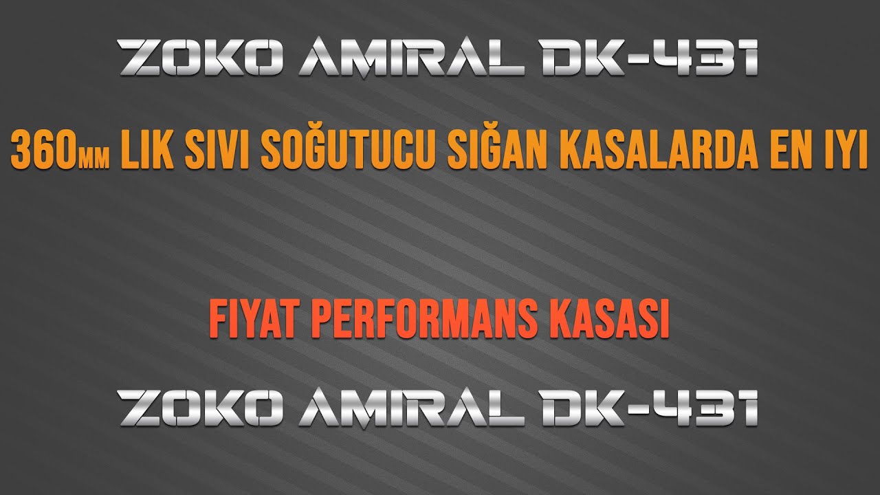 TÜRKİYENİN EN İYİ FİYAT PERFORMANS OYUNCU KASASI(ZOKO AMIRAL DK-431)