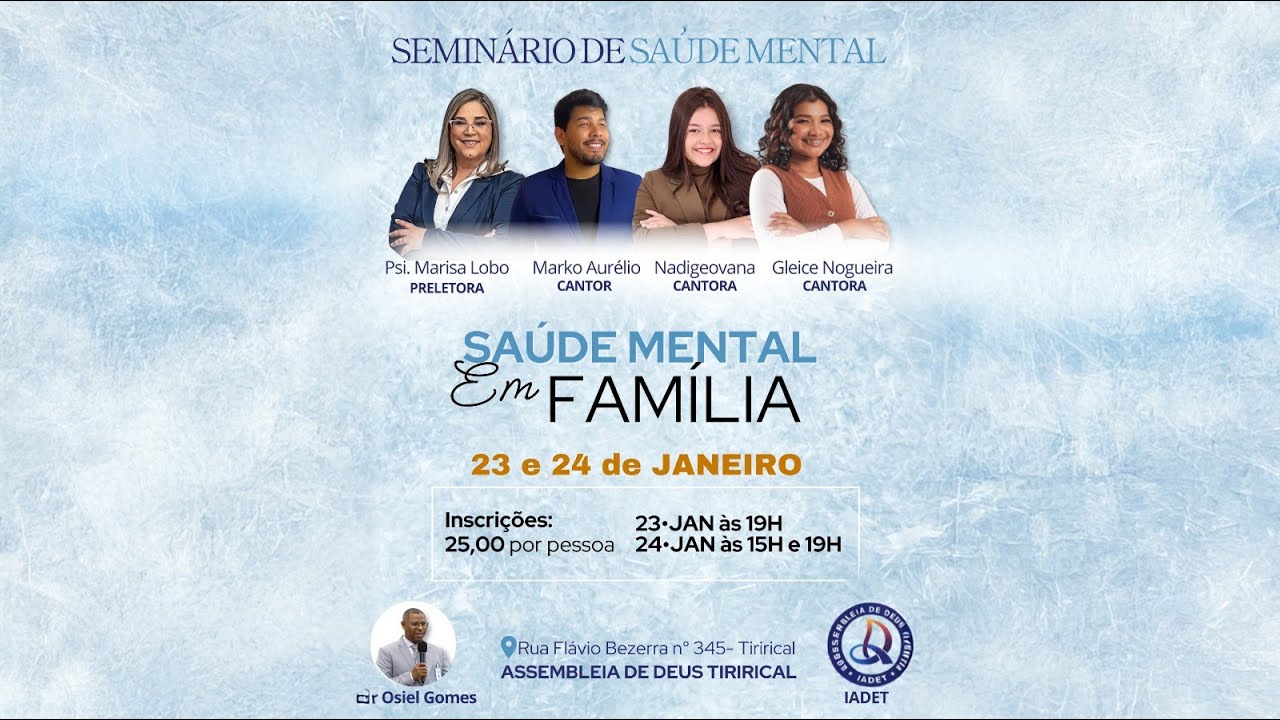 Saúde Mental em Família | Sábado 24/01/2026
