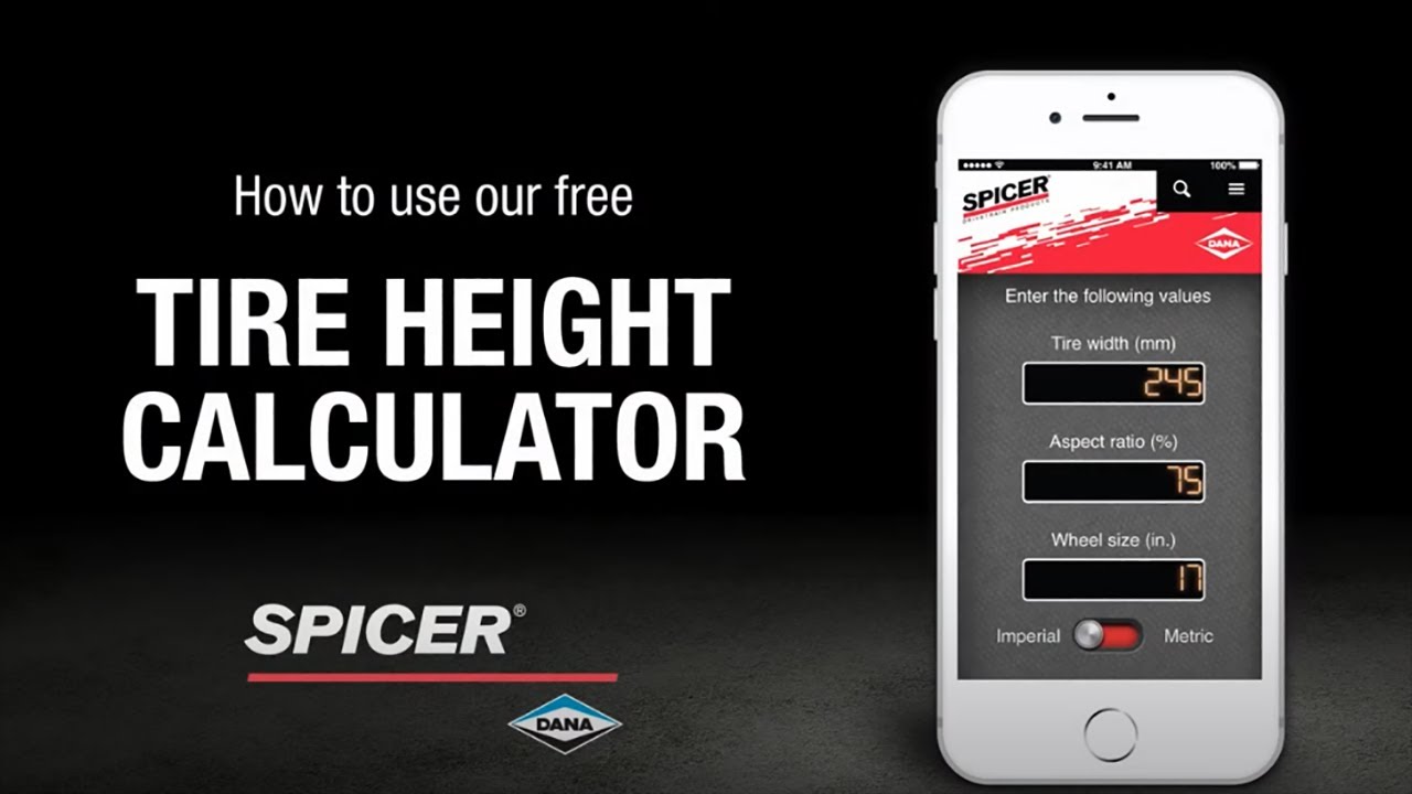 Tire Height Calculator