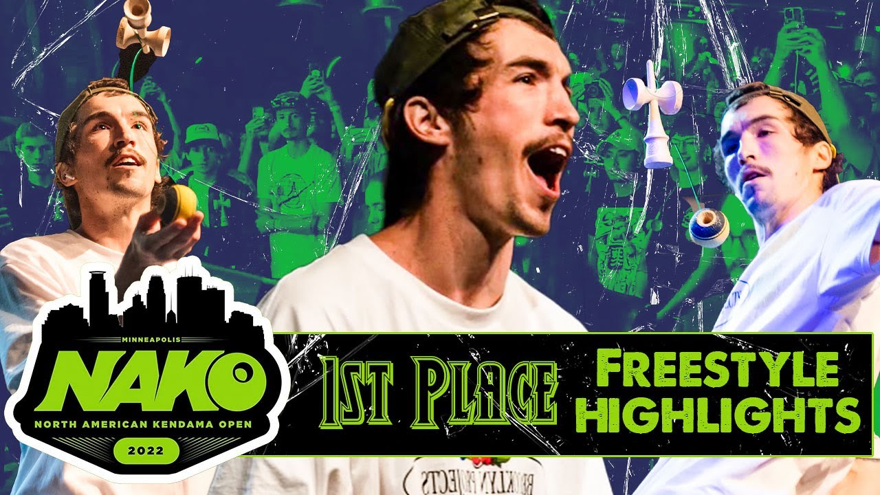 Wyatt Bray - 1st Place Freestyle Highlights - North American Kendama Open 2022