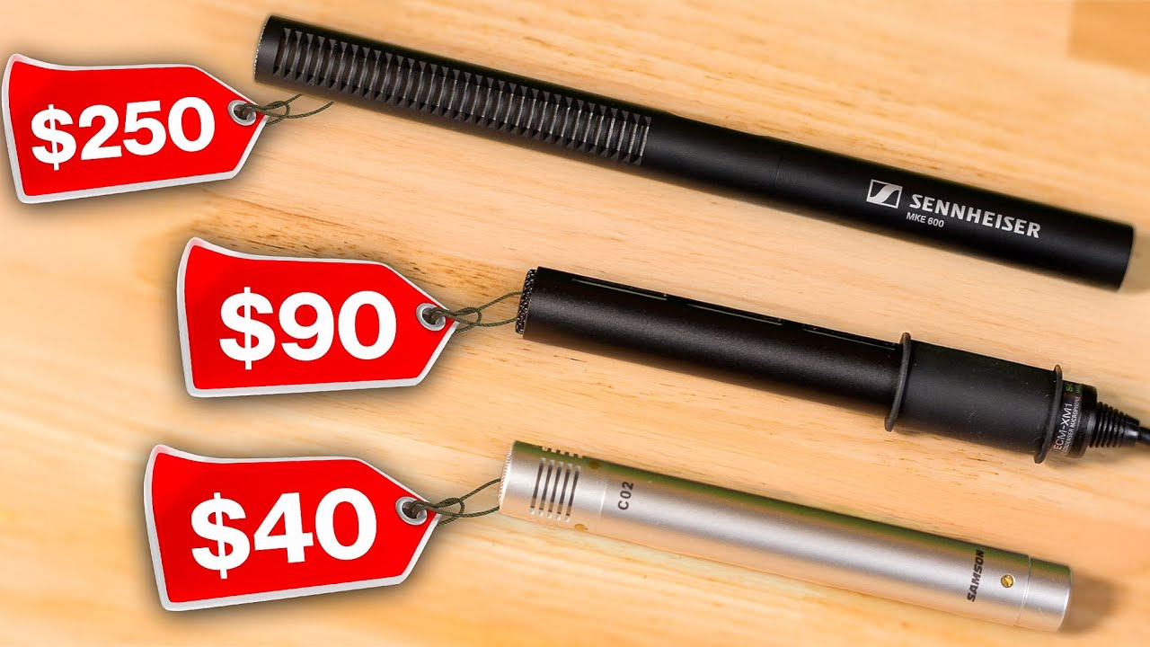 Budget Shotgun Mic Comparison: Sennheiser MKE 600 vs Samson C02 vs Sony ECM-XM1