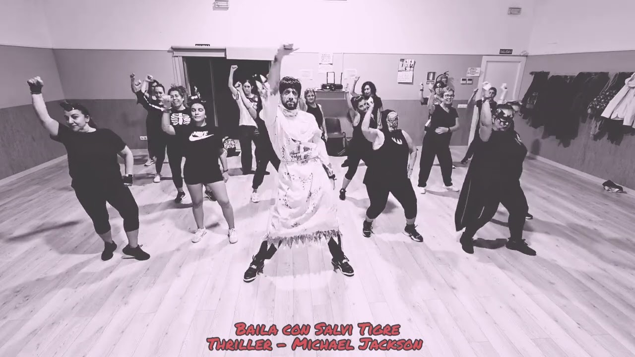Baila con Salvi Tigre - Thriller Michael Jackson - easy choreo- Zin - Zumba fitness 