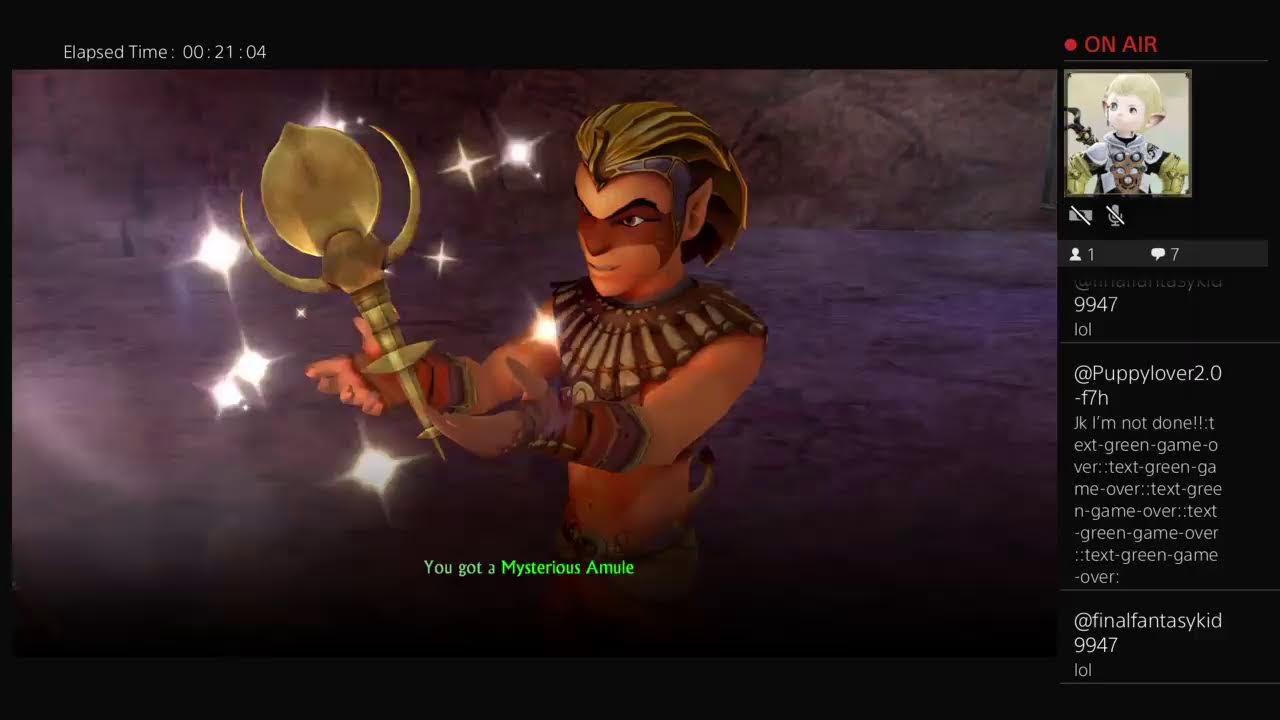 FinalFantasyKid9's Live PS4 Broadcast Sphinx and the cursed mummy